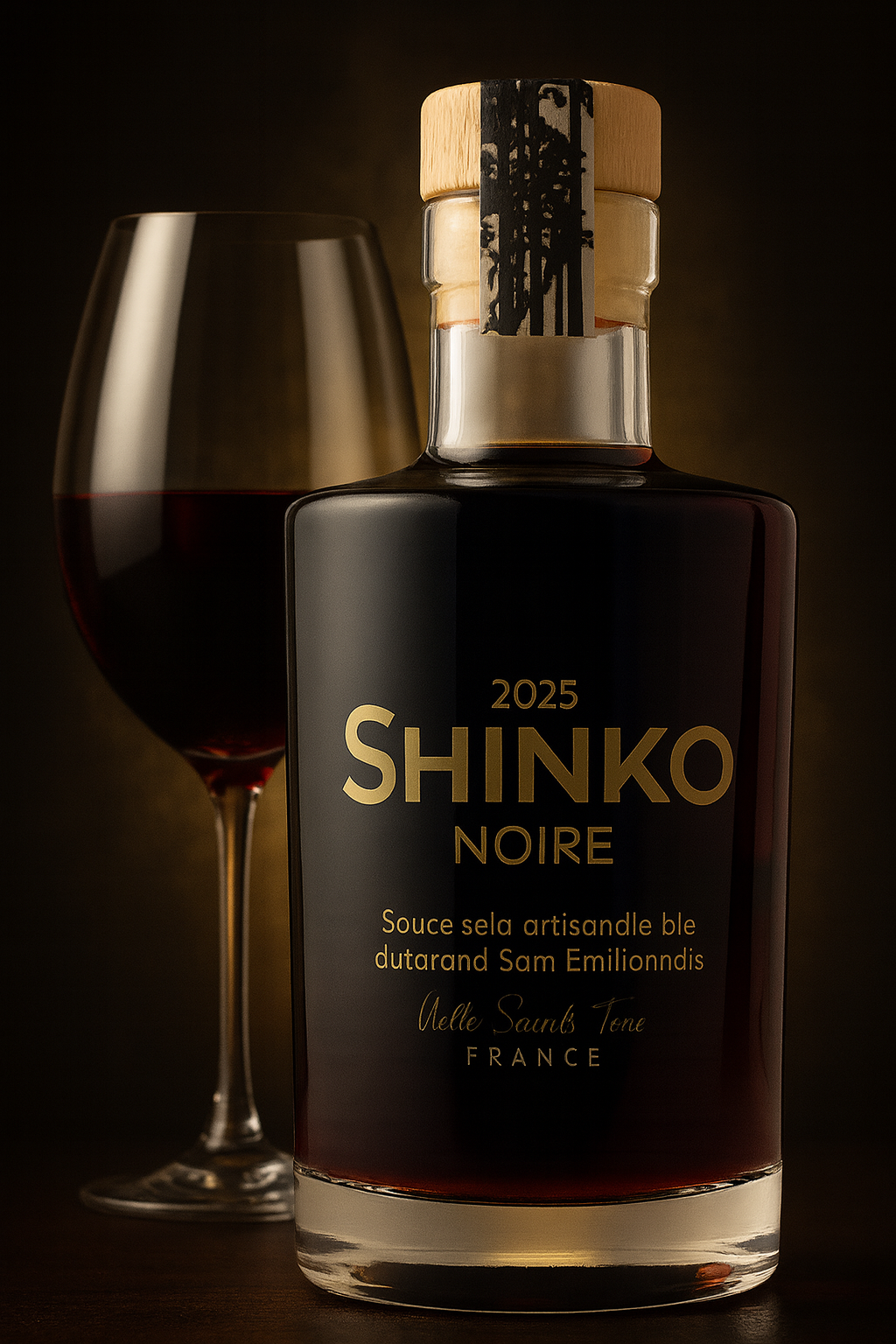 【フランス産の自然農法で造られる醤油】SHINKO NOIRE（黒醤油）200ml