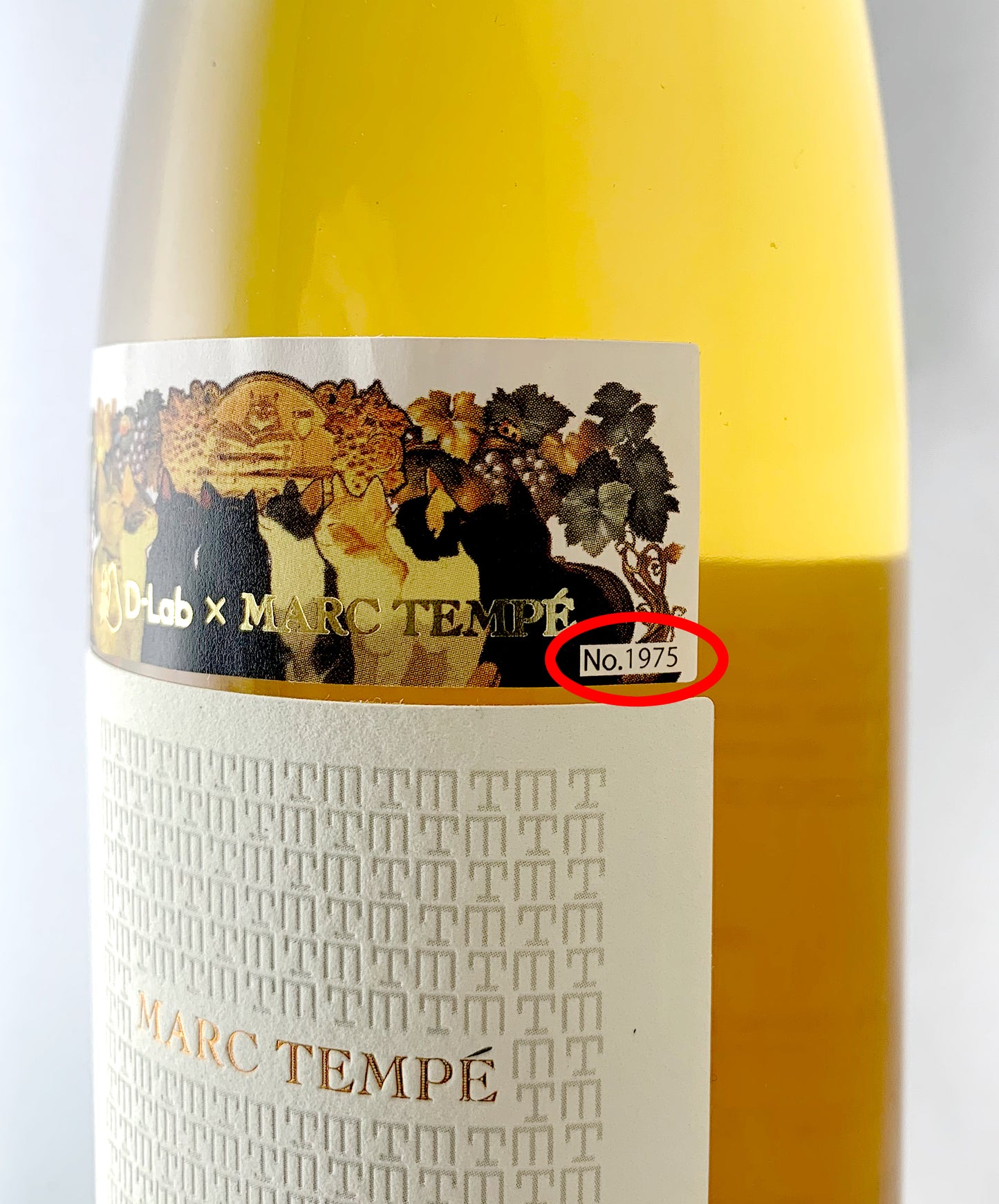 【500ml・甘口】マルク・テンペ　ピノ・グリ　ライムルスベルグ　セレクション・グラン・ノーブル　2017年（D-Lab限定・シリアルナンバー入り）